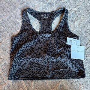 Beyond Yoga Leopard Print Tank Top Racer Back‎ Size Small
